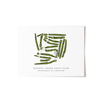 Coyote Creek Golf Club | Golf Course Print | Unframed