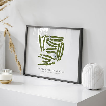 Coyote Creek Golf Club | Golf Course Print | On Table
