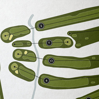 Coyote Creek Golf Club | Golf Course Print | Close Up