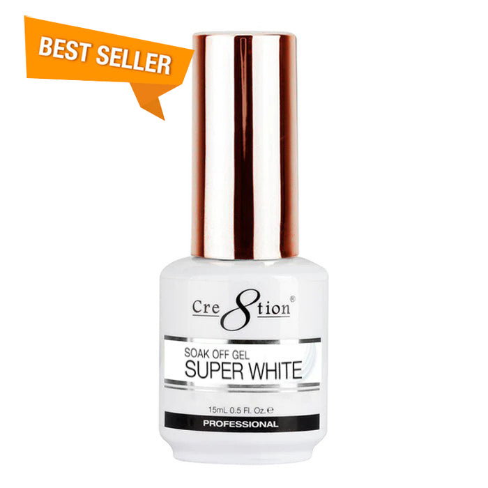 Cre8tion Soak Off Gel - Super White