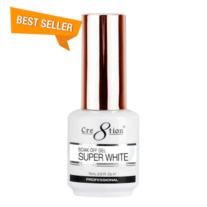 Cre8tion Soak Off Gel - Super White