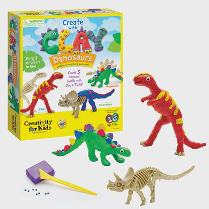 Create with Clay Dinosaurs - Diy Craft For Kids
