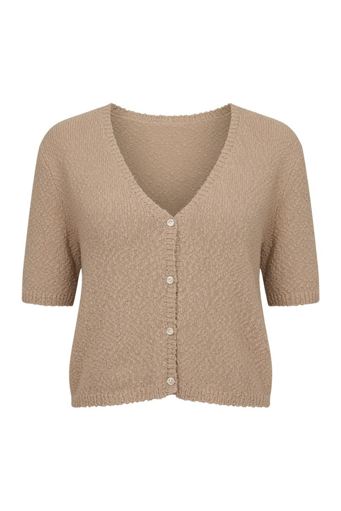 Crisp Mornings Textured Cardigan Top