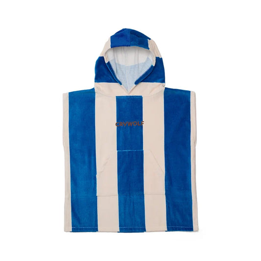Crywolf Hooded Towel - Deep Sea Stripe