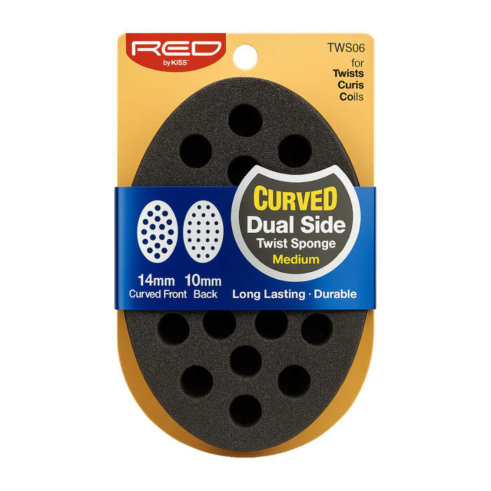 Curved Dual Side Twist Sponge [Medium] #TWS06
