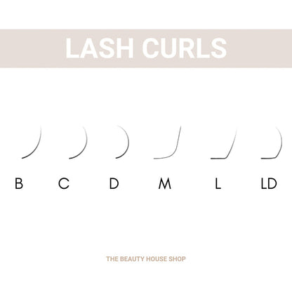 different lash curls for eyelash extensions