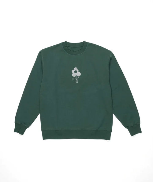 Dancer - Flower Logo Crew Sweatshirt (Turquoise) *SALE