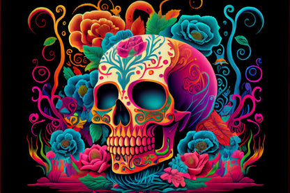 Day Of The Dead Vibrant Colors
