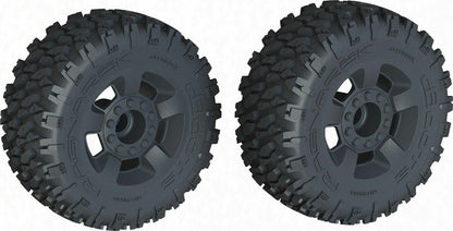 dBoots 'Ragnarok MT' Tire Set Glued, Black (2)