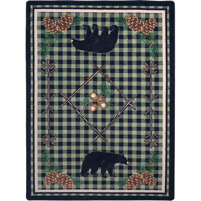Image of an area rug, Deep Woods - Green