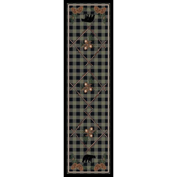 Image of an area rug, Deep Woods - Green