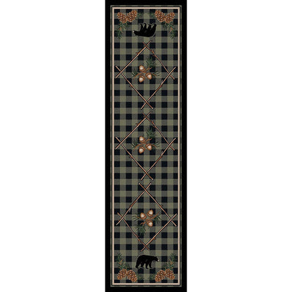 Image of an area rug, Deep Woods - Green