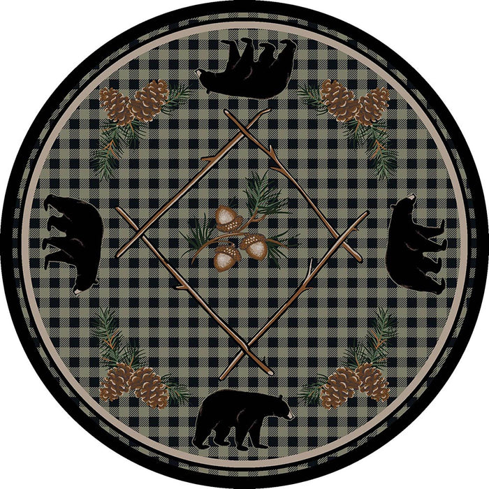 Image of an area rug, Deep Woods - Green