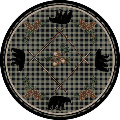 Image of an area rug, Deep Woods - Green