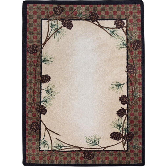 Image of an area rug, Delicate Pines - Natural