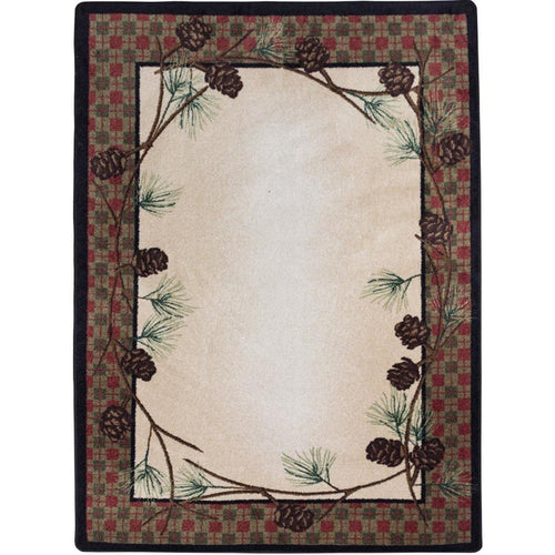 Image of an area rug, Delicate Pines - Natural