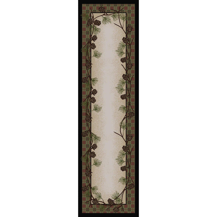 Image of an area rug, Delicate Pines - Natural