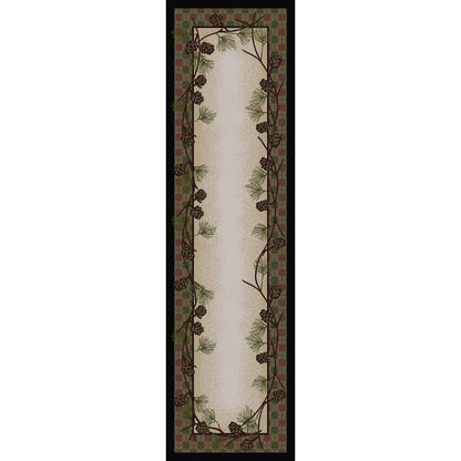 Image of an area rug, Delicate Pines - Natural