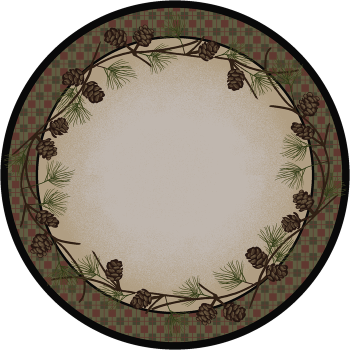 Image of an area rug, Delicate Pines - Natural