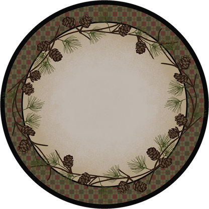 Image of an area rug, Delicate Pines - Natural