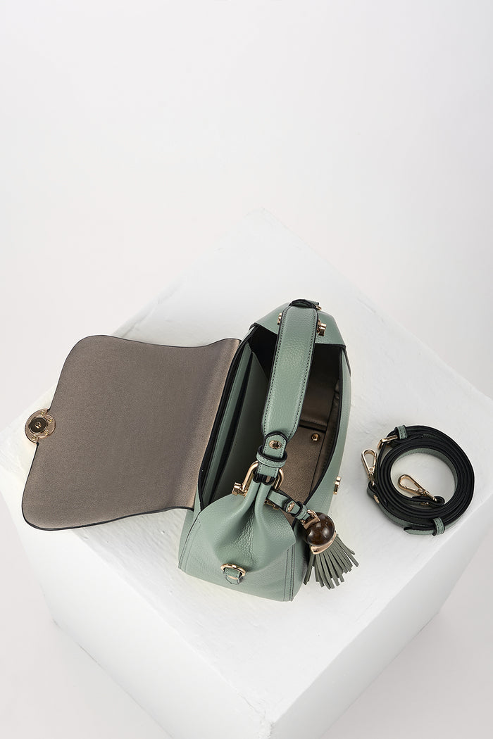 Diana Spearmint Green Top Handle Crossbody