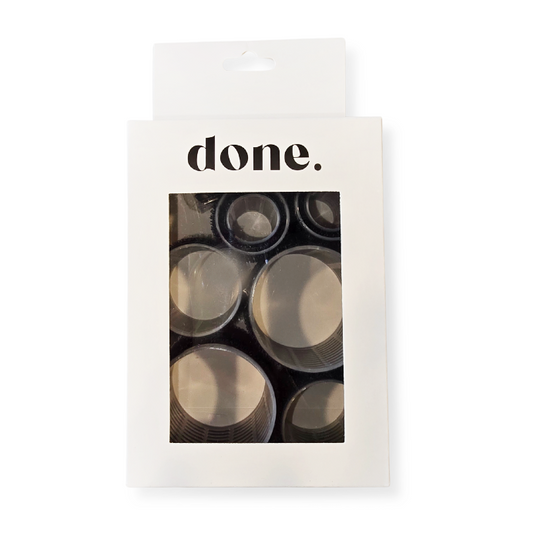 Done Heatless Velcro Hair Rollers & Clips 8 Piece