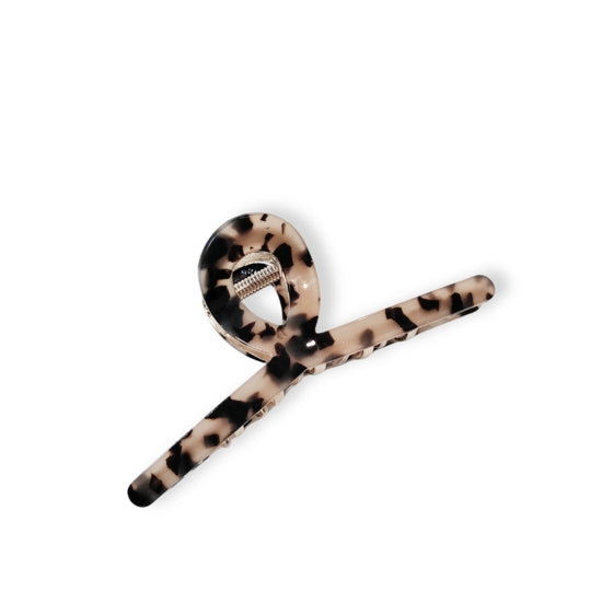 Done Large Twist Claw Clip Light Leopard/Gold
