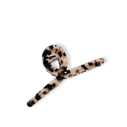 Done Large Twist Claw Clip Light Leopard/Gold