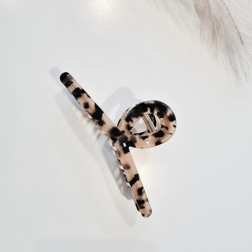 Done Large Twist Claw Clip Light Leopard/Gold