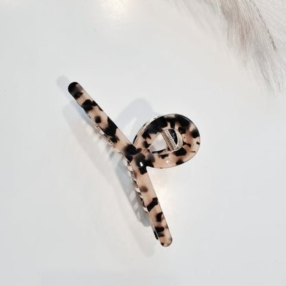 Done Large Twist Claw Clip Light Leopard/Gold
