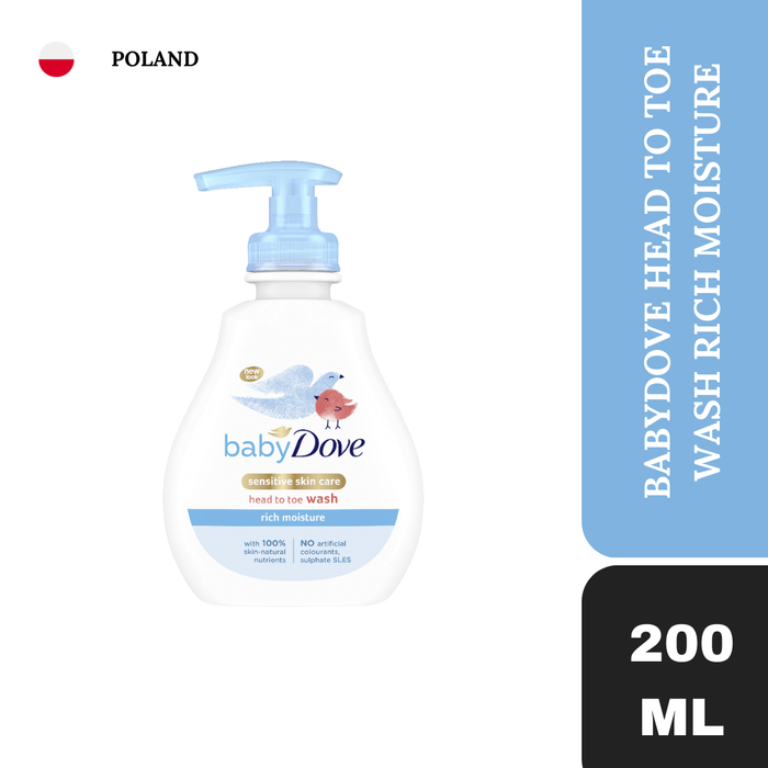 Dove Baby Head to Toe Wash Rich Moisture(Imported )(UI) 200ml