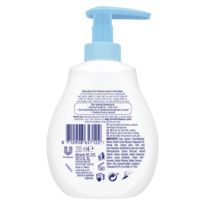Dove Baby Head to Toe Wash Rich Moisture(Imported )(UI) 200ml