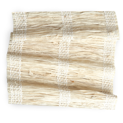 Driftwood woven wood sample in a textured natural weave made to order in the USA with short lead times