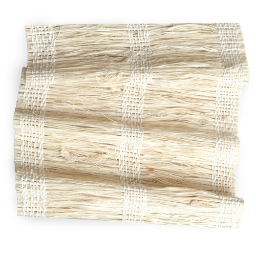 Driftwood woven wood sample in a textured natural weave made to order in the USA with short lead times