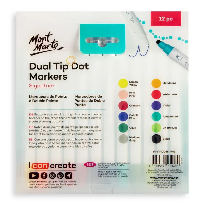 Dual Tip Dot Markers Signature 12pc
