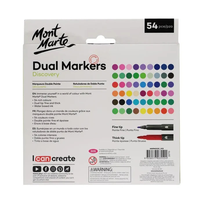 Dual Tip Markers Discovery 54pc