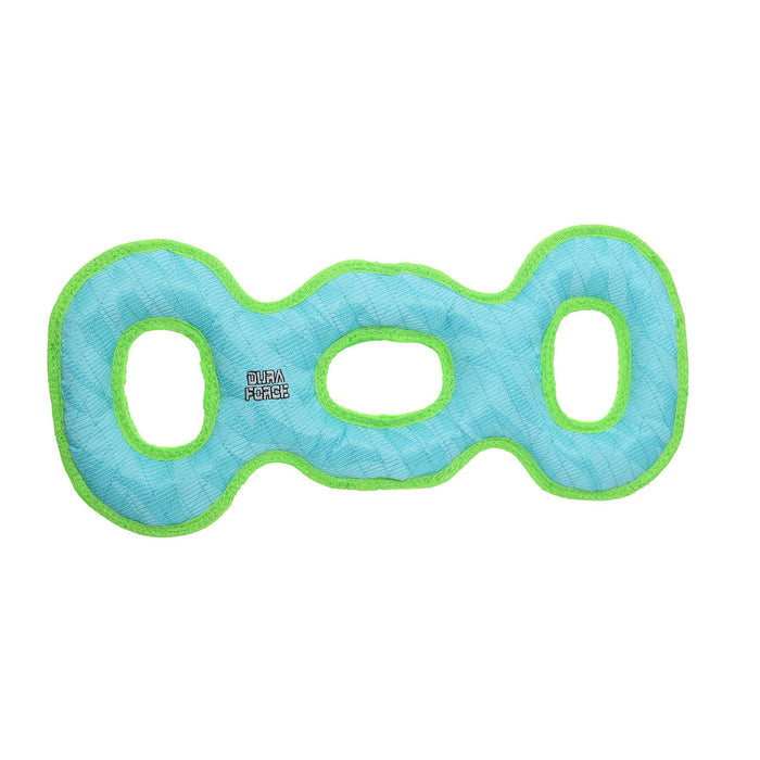 DuraForce 3 Way Tug - Blue and Green - Dog.Dog.Cat.