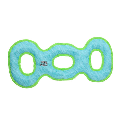 DuraForce 3 Way Tug - Blue and Green - Dog.Dog.Cat.
