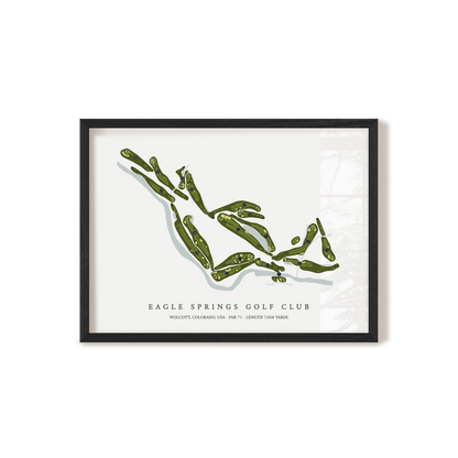 Eagle Springs Golf Club | Golf Course Print | Black Frame