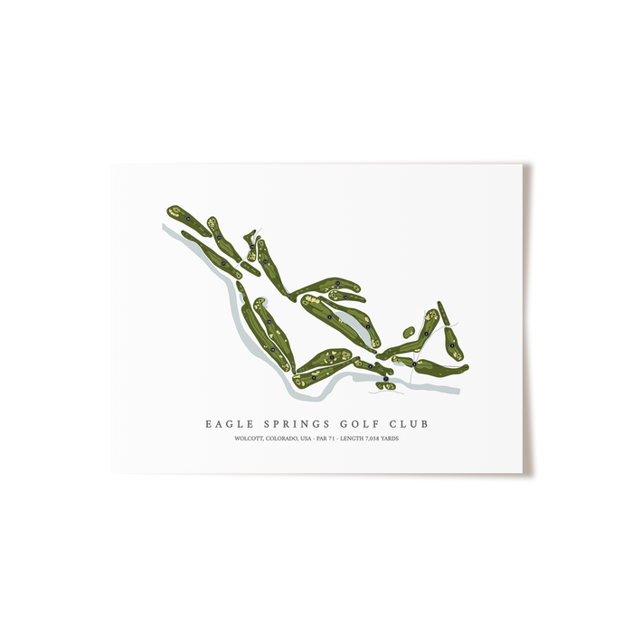 Eagle Springs Golf Club | Golf Course Print | Unframed