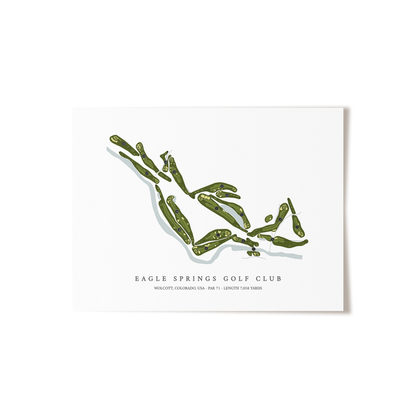 Eagle Springs Golf Club | Golf Course Print | Unframed