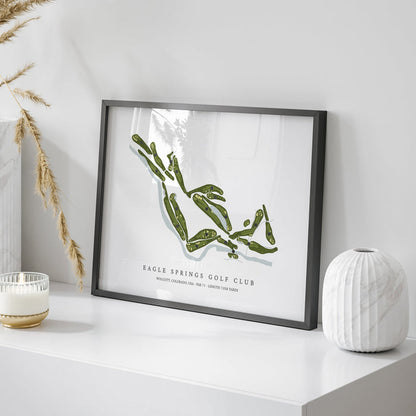 Eagle Springs Golf Club | Golf Course Print | On Table
