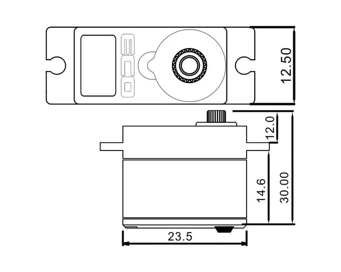 EcoPower 640T 13g Waterproof Metal Gear Digital Sub Micro Servo For TRX-4 & TRX4-M