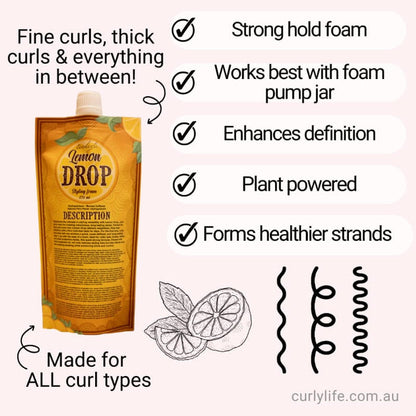 Ecoslay Lemon Drop Styling Foam (8oz/236ml)