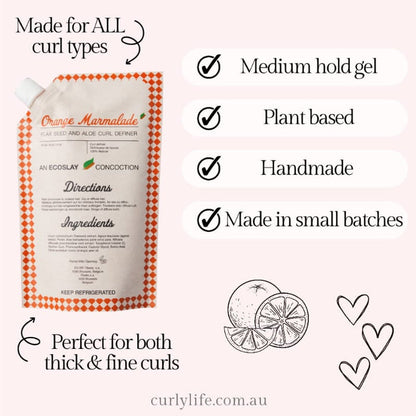 Ecoslay Orange Marmalade Flaxseed & Aloe Curl Definer (8oz/227ml)