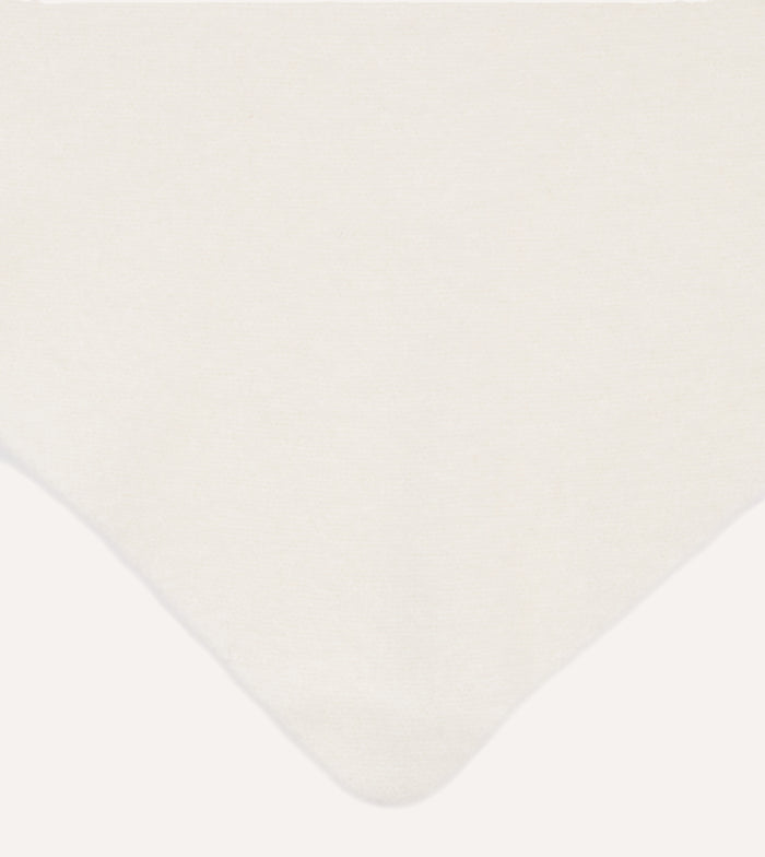 Ecru Lambswool Triangle Neck Scarf