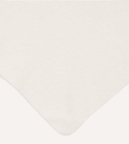 Ecru Lambswool Triangle Neck Scarf