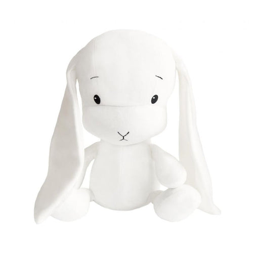 Effiki Kuscheltier Hase Weiß 50 cm mit weißen Ohren, personalisierbar
