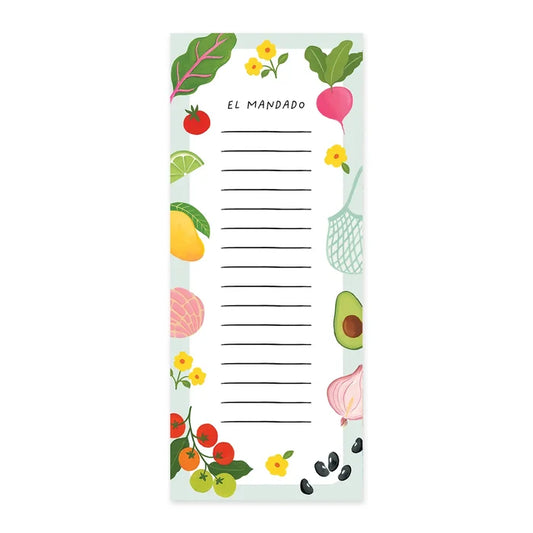 El Mandado Spanish Grocery List Notepad
