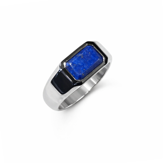 Element Series - Sterling Natural Lapis Lazuli Ring
